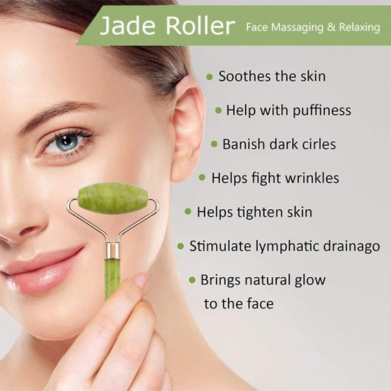 Jade Roller For Face Massaging & Relaxing