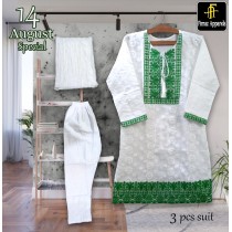 Azadi Deal 3 Pcs SUIT Embroidered