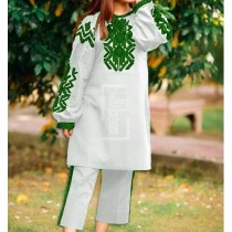 AZADI DEAL 2 PIECE HAEAVY 4 SIDE EMBROIDERED