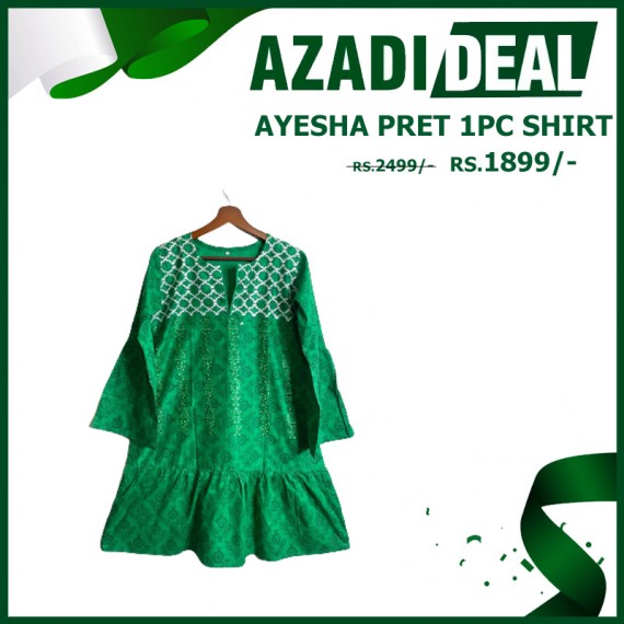 AZADI DEAL AYESHA PRET 1PC SHIRT AD-466