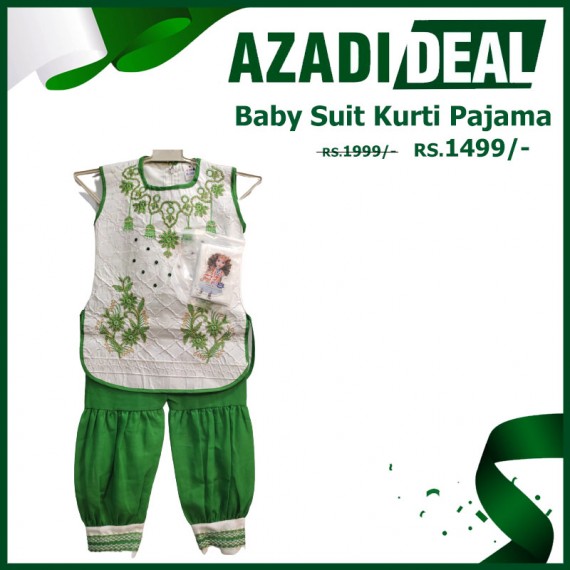 Azadi Deal Baby Suit Kurti Pajama