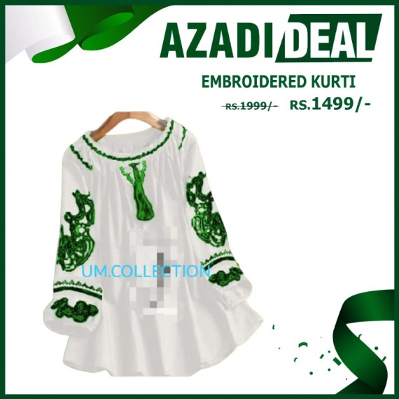 AZADI DEAL EMBROIDERED KURTI