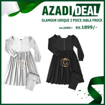 Azadi Deal Glamour unique 2 piece jabla frock