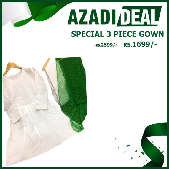 Azadi Deal Special 3 piece Gown AD-456