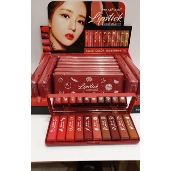 Heng Fang 10 Pcs Mini lipstick set