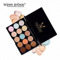 Miss rose 15 colours correcting & concealer pallet