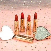 Set of 4 Mansly Beautiful Lipstick with Heart Mirror 