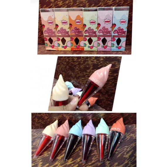 Set of 6 Ice Cream Cone Lip & Cheek Tint Set 