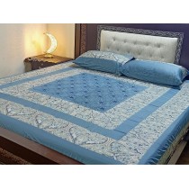 New Embroidered 3pc Bedsheets RB-732