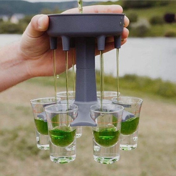 Shot Dispenser And Drink Carrier