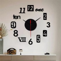 Wooden Wall Clock with Black Needle SO-7569