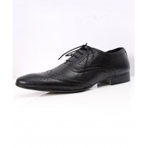 Black Dotted Stylish Design Formal Shoes