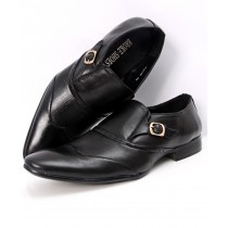 Black Side Buckle Stylish Design Formal Shoes