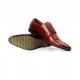 Brown Tri-Strap Buckle Stylish Formal Shoes