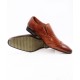 Brown Side Buckle Stylish Formal Shoes