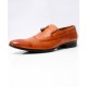 Camel Brown Tassels Design Formal Shoes