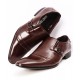 Choco Brown Side Buckle Stylish Formal Shoes