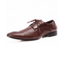 Choco Brown Stylish Design Formal Shoes LW-7076