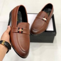 Gucci Bee Formal Shoes Brown