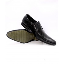 Plain Black Stylish Design Formal Shoes LW-7072