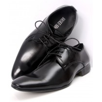 Plain Black Stylish Design Formal Shoes