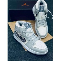 Nike Air Jordan White with Grey Shoe