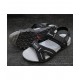 Black Two-Strap Design Casual Sandal