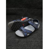 Blue Two-Strap Design Casual Sandal