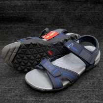 Blue Two-Strap Design Casual Sandal