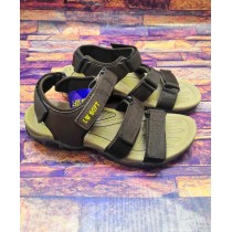 Brown Tri-Strap Stylish Design Casual Sandal