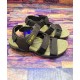 Brown Tri-Strap Stylish Design Casual Sandal