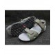 Gray Green Two-Strap Design Casual Sandal