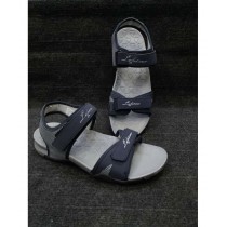 Gray Two-Strap Design Casual Sandal