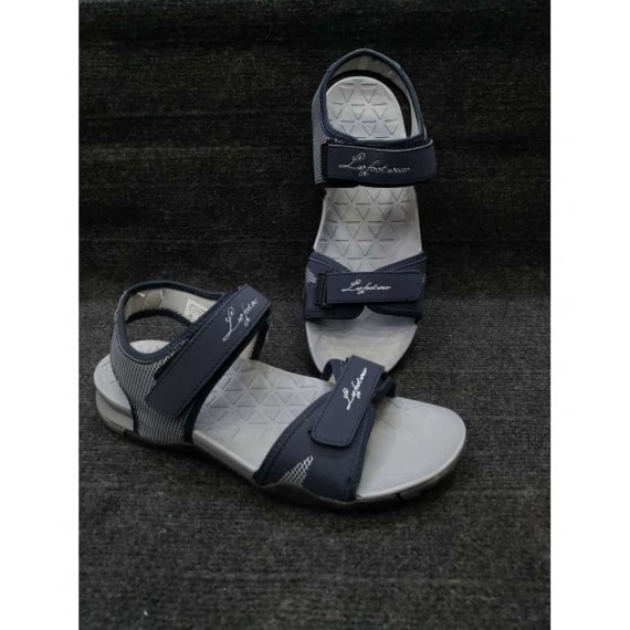 Gray Two-Strap Design Casual Sandal