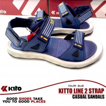 Kito Line 2 Strap Casual Sandals Blue