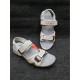 White Two-Strap Design Casual Sandal