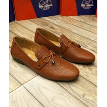 Brown Lace Style Loafers