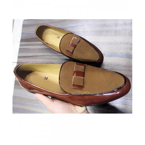 Brown Stylish Design Slip-On Loafers