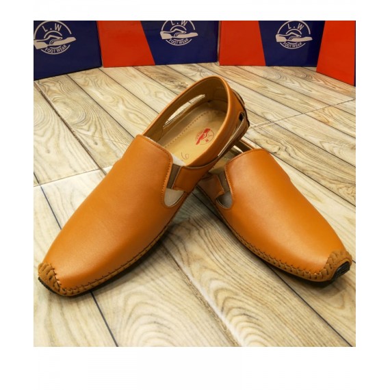 Camel Brown Stylish Slip On Loafers