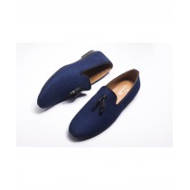 Dark Blue Breathable Loafers