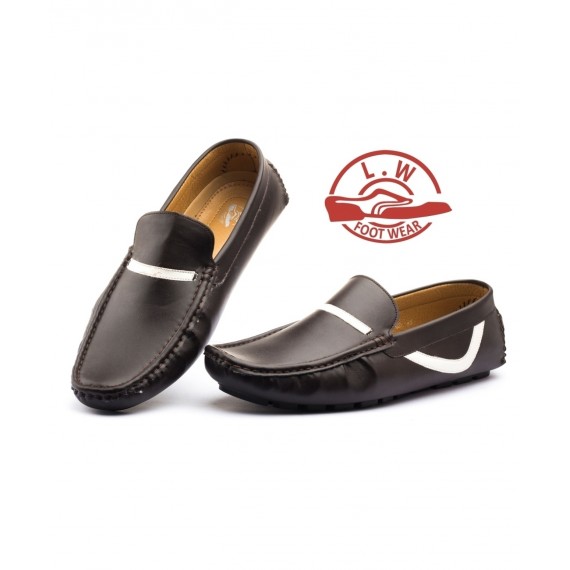 Dark Brown Stylish Design Loafers