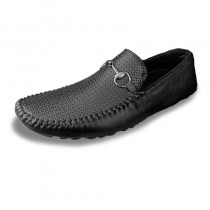 Men's Black Belt Casual Shoes