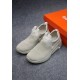 Off-White Stylish Design Slip-On Shoes