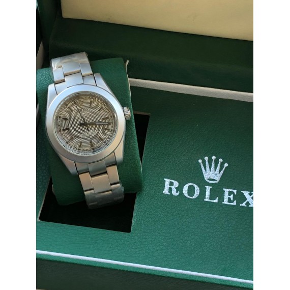 Rolex Made Case Silver Watch