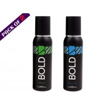 Pack of 2 BOLD Body Spray for Men 120ML