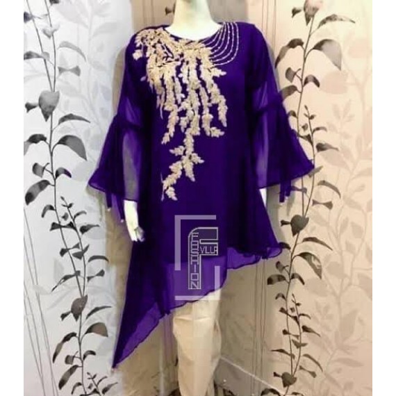 Chiffon Embroided Stylish Design 3pcs Suit