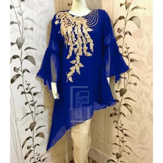 Chiffon Embroided Stylish Design 3pcs Suit MB-41