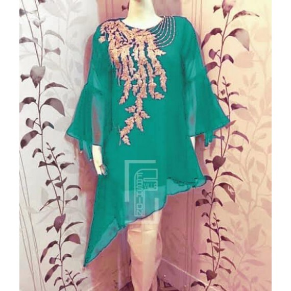 Chiffon Embroided Stylish Design 3pcs Suit MB-42