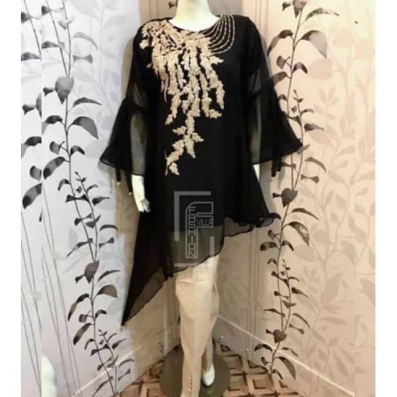 Chiffon Embroided Stylish Design 3pcs Suit MB-44