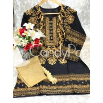 Eid Collection Cotton Stitched 3 Pcs Suit MB-290